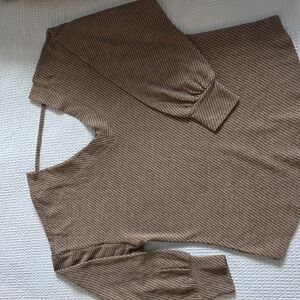 Maurices Brown Ribbed Knit Top